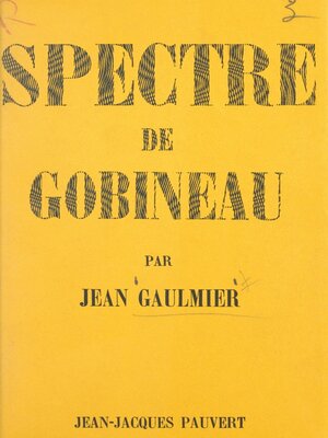 cover image of Spectre de Gobineau